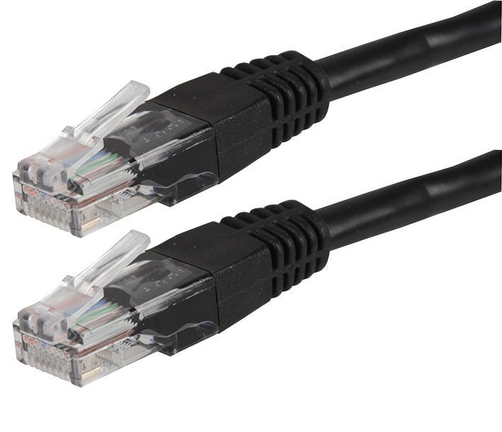 PRO SIGNAL - Câble Ethernet RJ45 CAT5e 10m, Noir
