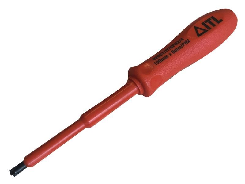 ITL Insulated Slotted/Phillips Screwdriver 100mm x 6mm PH2