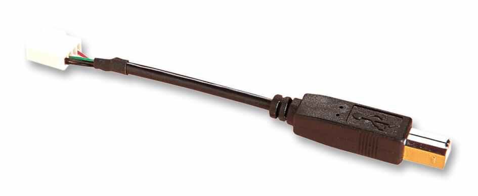 Bulgin USB B naar 5-Weg Crimp Adapterkabel, 100mm, Zwart