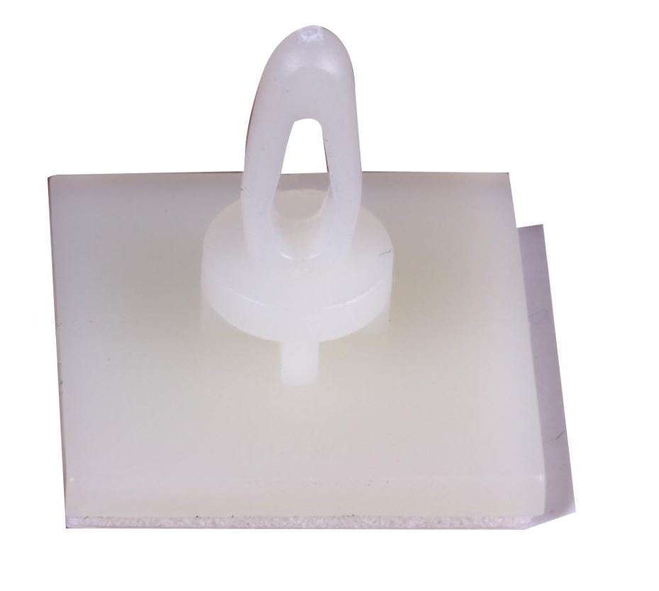 DURATOOL Podpěra pro DPS s lepicí podložkou, Nylon 6.6, 6.4mm, balení 50 ks