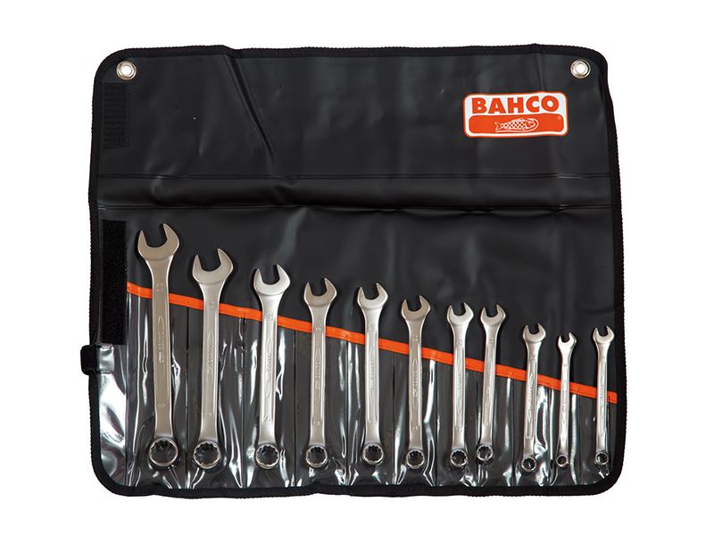 Bahco 11-Piece Chrome Combination Spanner Set