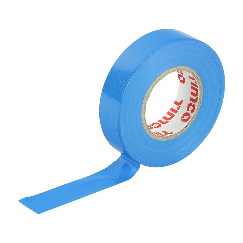 Timco PVC Insulation Tape - Blue, 25m x 18mm (10 Pack)