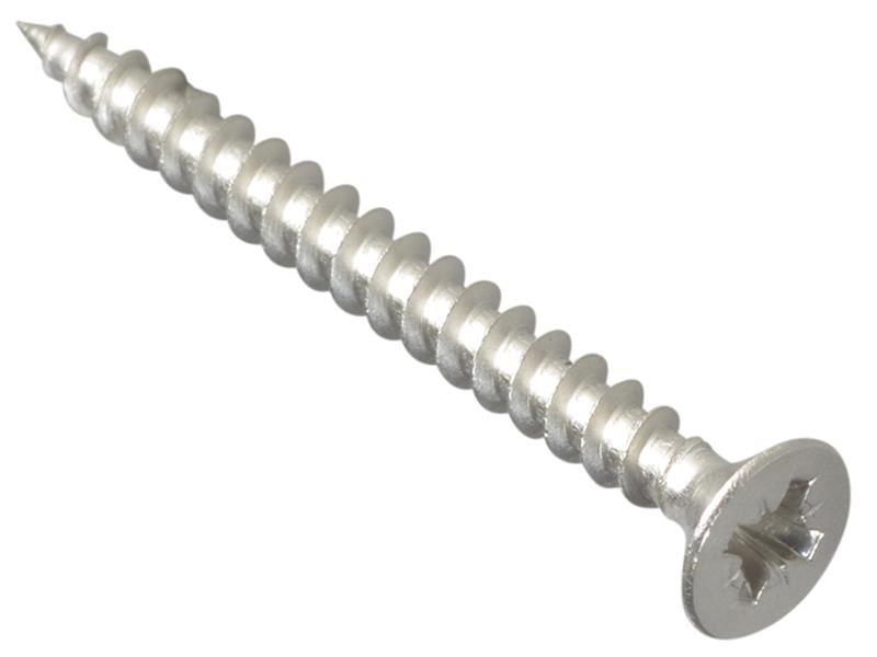 ForgeFix - Universelle Pozi-Schrauben Senkkopf ST Edelstahl 4,0 x 40mm Packung 
