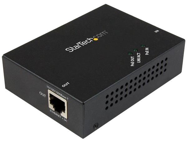 STARTECH Extensor Gigabit PoE+ de 1 Puerto, 100m, IEEE 802.3at/af