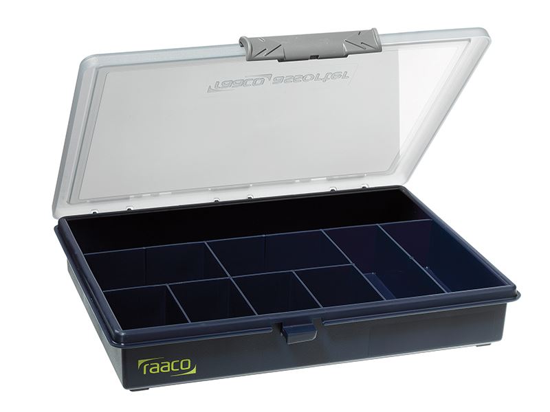 Raaco Profi A5 Service Case, 9 Fixed Compartments, Polypropylene