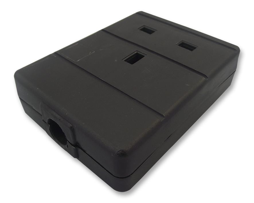 Pro Elec Enchufe Simple de Extensión, 13A, Negro
