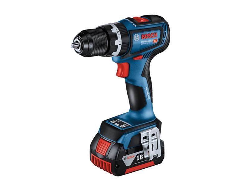 Bosch GSB 18V-90 C Professional Combi Drill, 18V with 2 x 4.0Ah Batteries