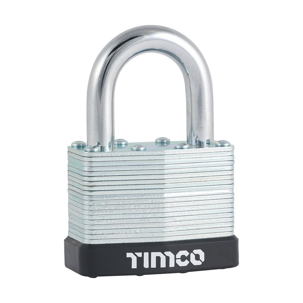 Timco מנעול מצופה אבץ, 50 מ״מ, עם מפתח