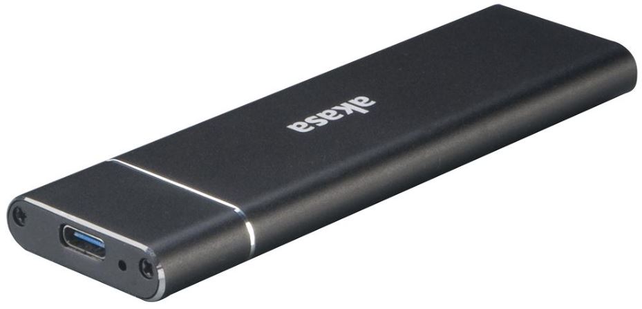 AKASA M.2 SATA SSD Enclosure, Aluminium, USB 3.1 Gen 2