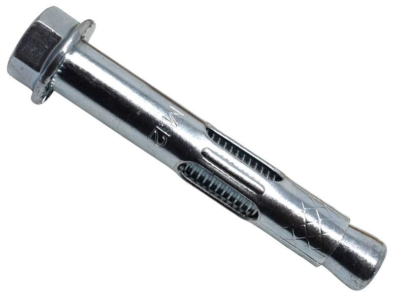 MASONMATE Hex Nut Sleeve Anchor, M12 x 75mm, Zinc Plated (25 Pack)