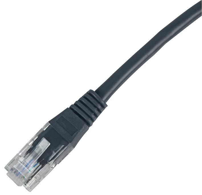 CONNECTIX 1m Black Cat6 UTP Ethernet Patch Cable