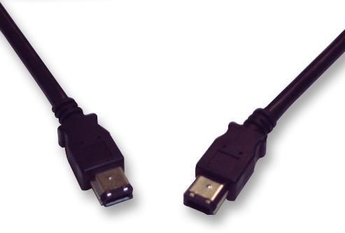 Pro Signal FireWire (IEEE 1394) 6針公對公連接線 5米 黑色