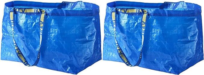 IKEA FRAKTA 대형 캐리어백, 블루, 71리터 (2개입)