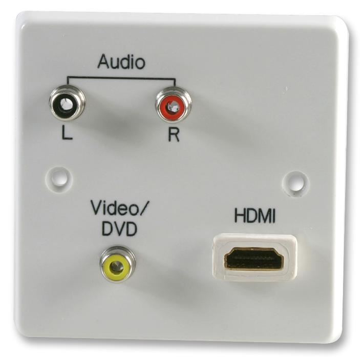 PRO SIGNAL 1-Gang AV Wallplate with HDMI Female Connector