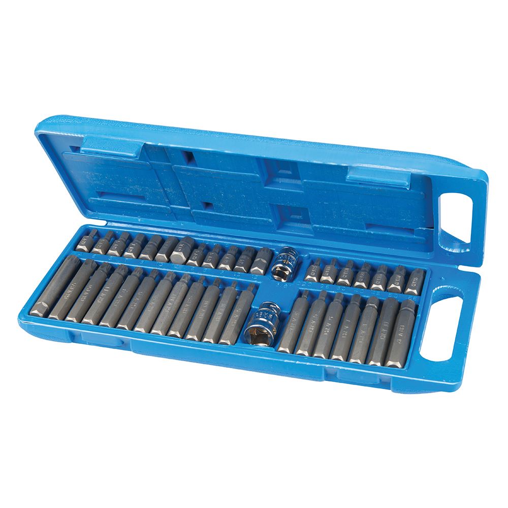 Silverline Hex, T20-T55 & Spline Bit Set, 40-Piece