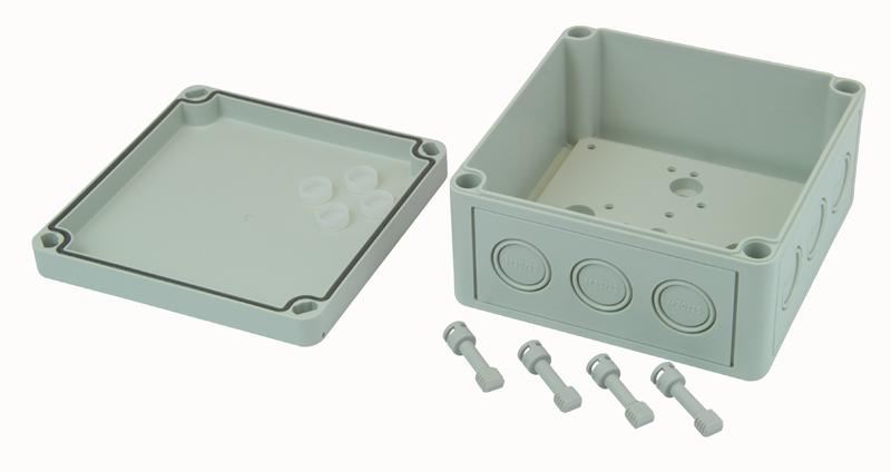 SPELSBERG IP66 Polystyrolgehäuse mit metrischen Durchbrüchen - 130x130x75mm