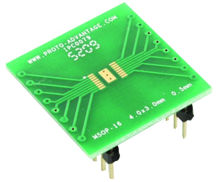 PROTO ADVANTAGE Adaptador MSOP-16 para DIP-20 PCB SMD