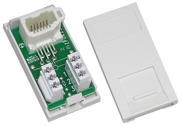 TUK Slave Module vocal UK, Blanc, Compatible Cat5e/Cat6