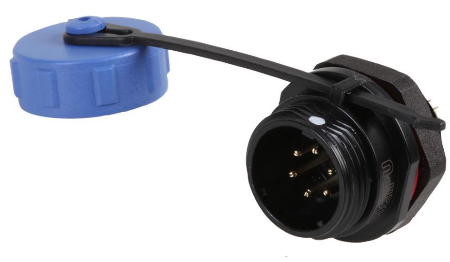 PRO ELEC - Plug Taca Painéil 6-Polach IP68 Téadach
