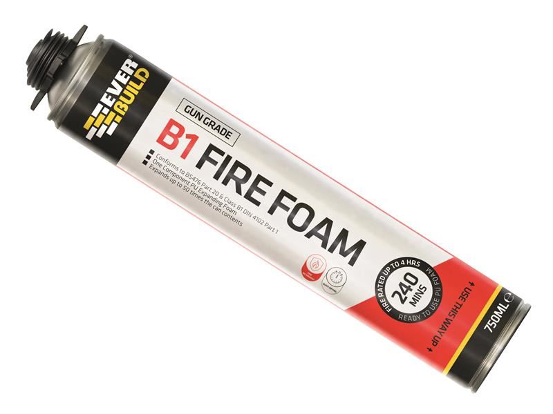 Everbuild Sika Fire Foam B1 Gun Grade, 750ml Aerosol