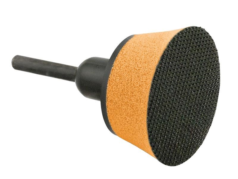 Flexipads World Class Spindle Pad, 50mm Conical Soft Face, 6mm Thread