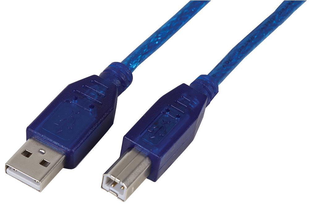 PRO SIGNAL Cabo USB 2.0 A para B Azul, 2m