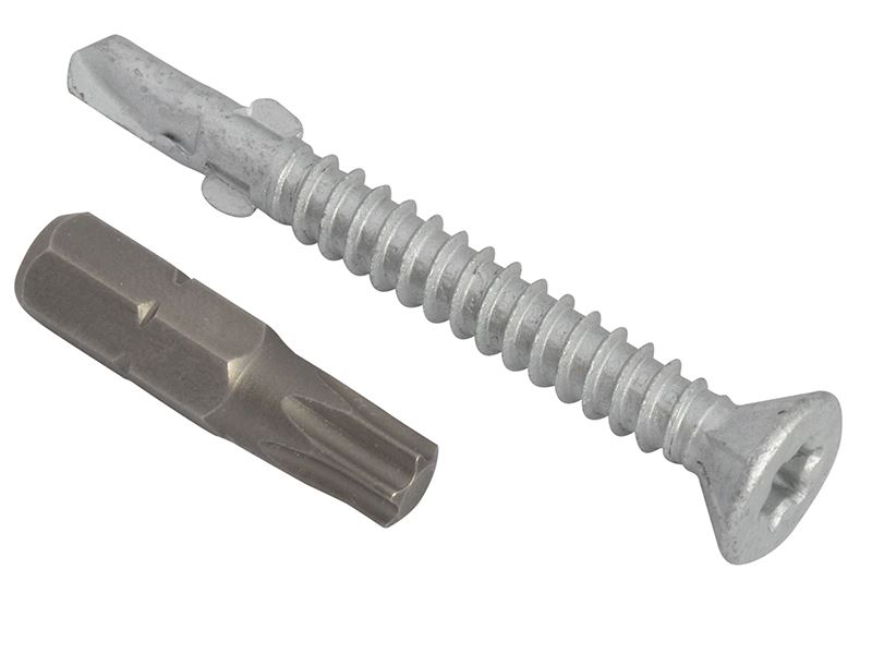 ForgeFix - Skru Bumbung TechFast Untuk Kayu Ke Keluli, 5.5 x 50mm (Pek 100)