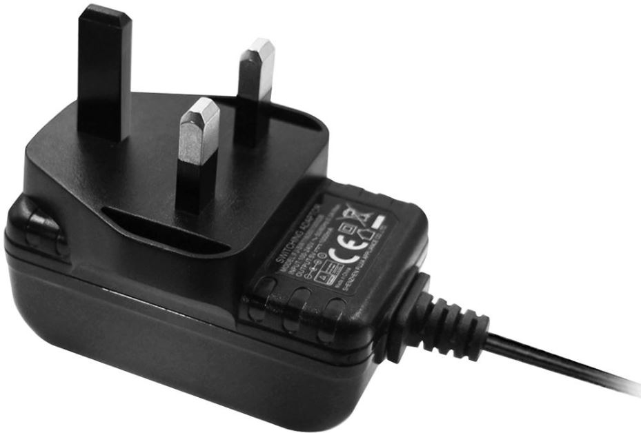 PRO ELEC Napájecí zdroj 12V 1A, UK zástrčka, Úroveň VI účinnosti, 12W