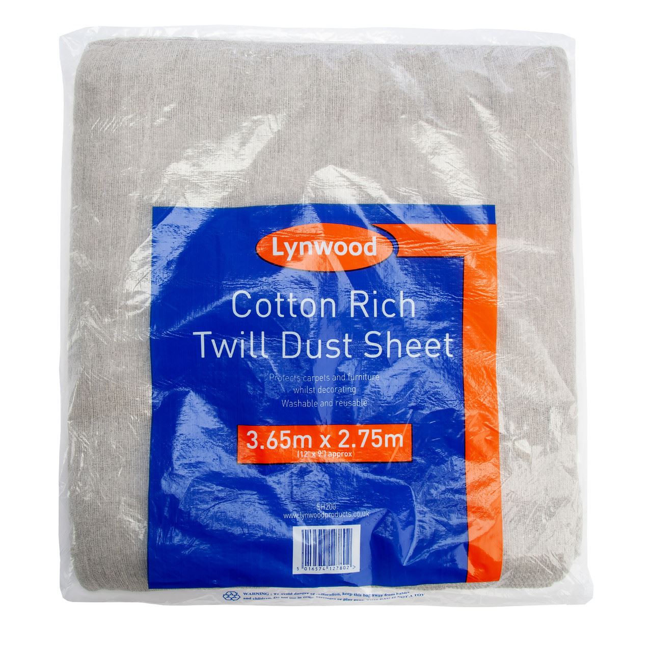 Lynwood - SH200 Kain Pelindung Habuk Kapas Twill 3.65 x 2.75m