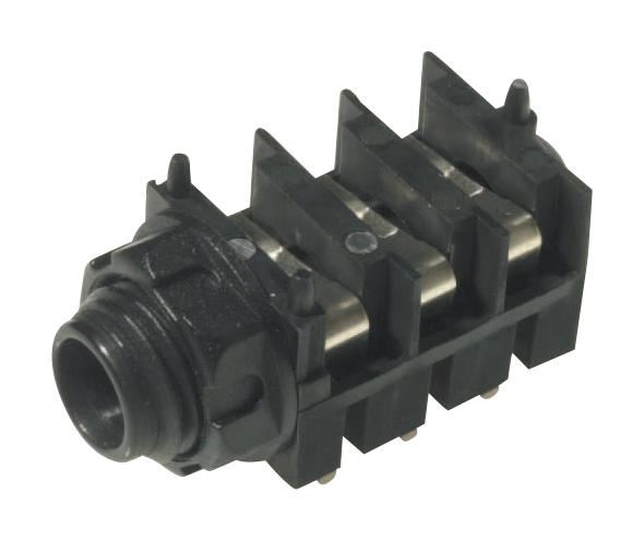 CLIFF ELECTRONIC COMPONENTS - Flachbau-Klinkenbuchse 1/4 Zoll, Stereo