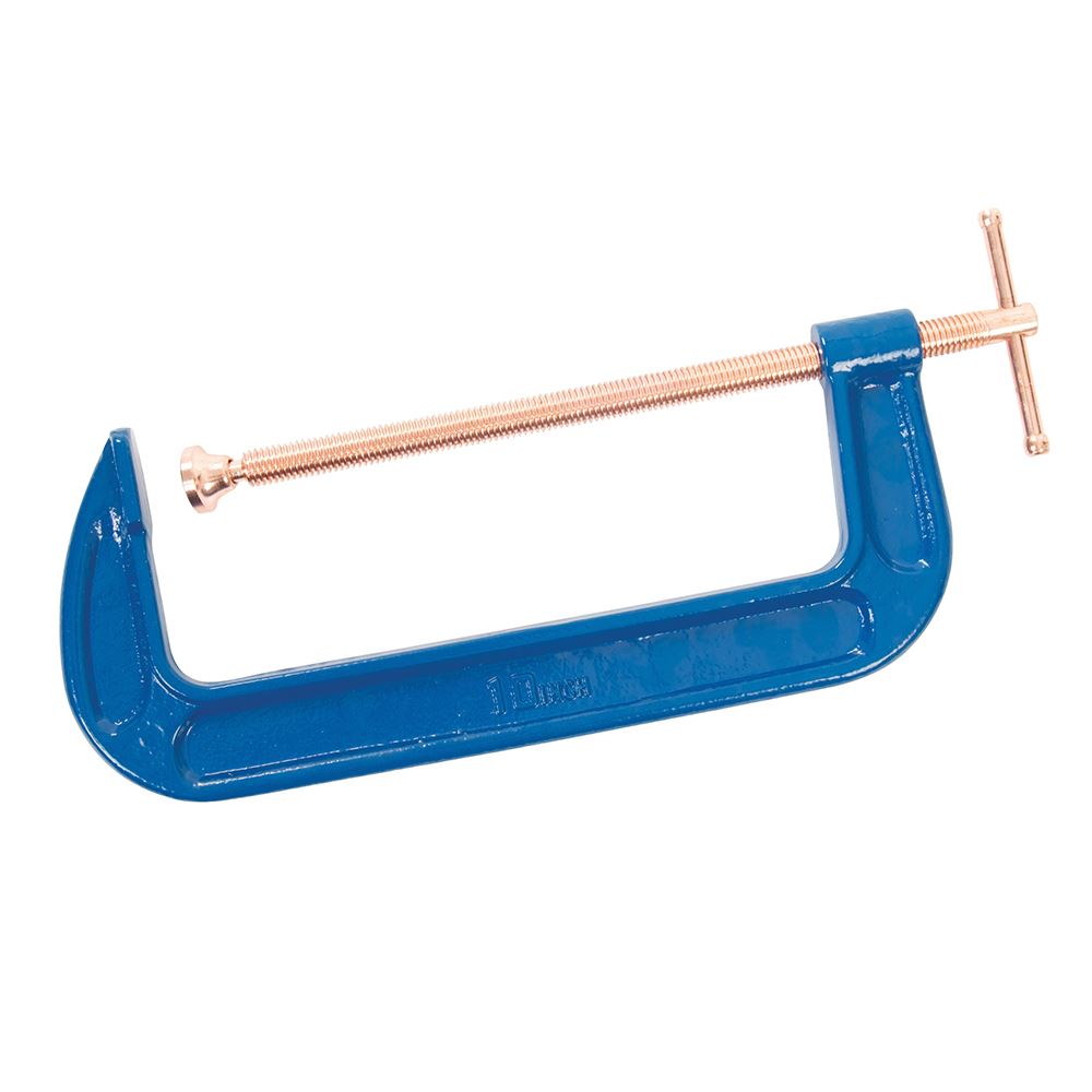 Silverline G-Clamp, 250mm, Cast Iron with Steel Threaded Bar