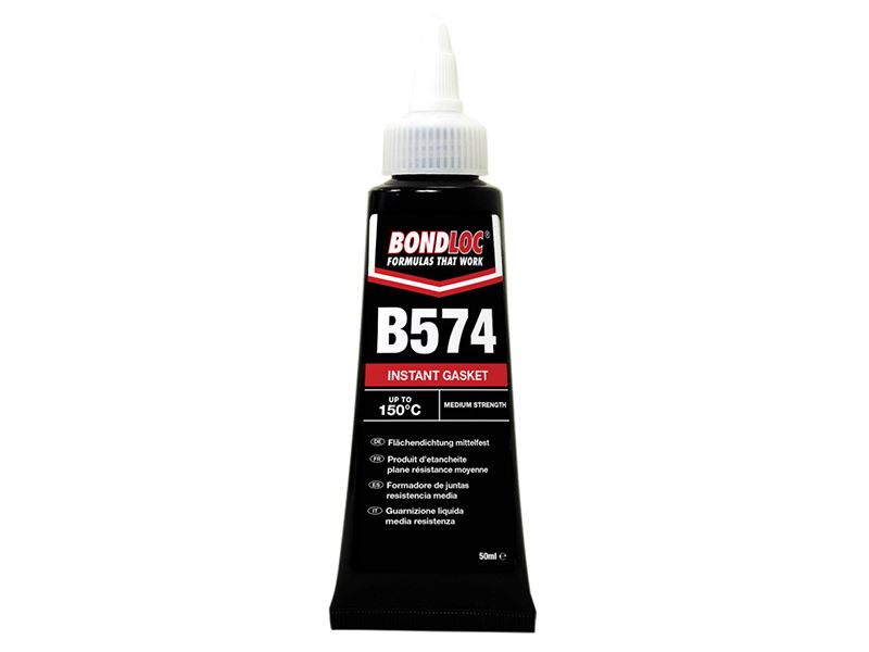 Bondloc B574 Instant Gasket Maker, 50ml, Orange Paste