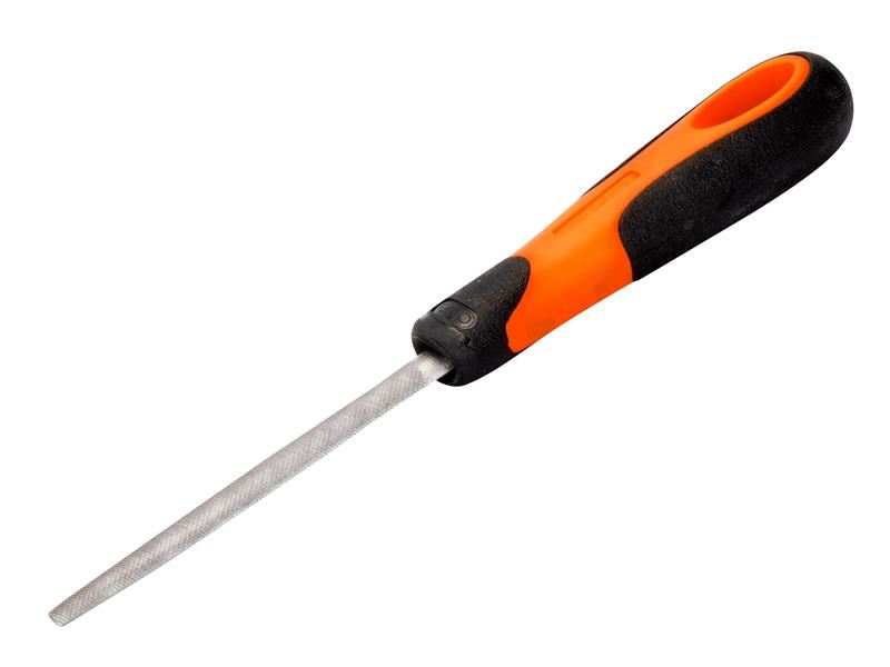 Bahco ERGO Handled Half-Round Bastard Cut File, 200mm (8in)