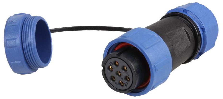 PRO ELEC Zirkular-Steckverbinder Buchse, 7-polig, 7-12mm, IP68