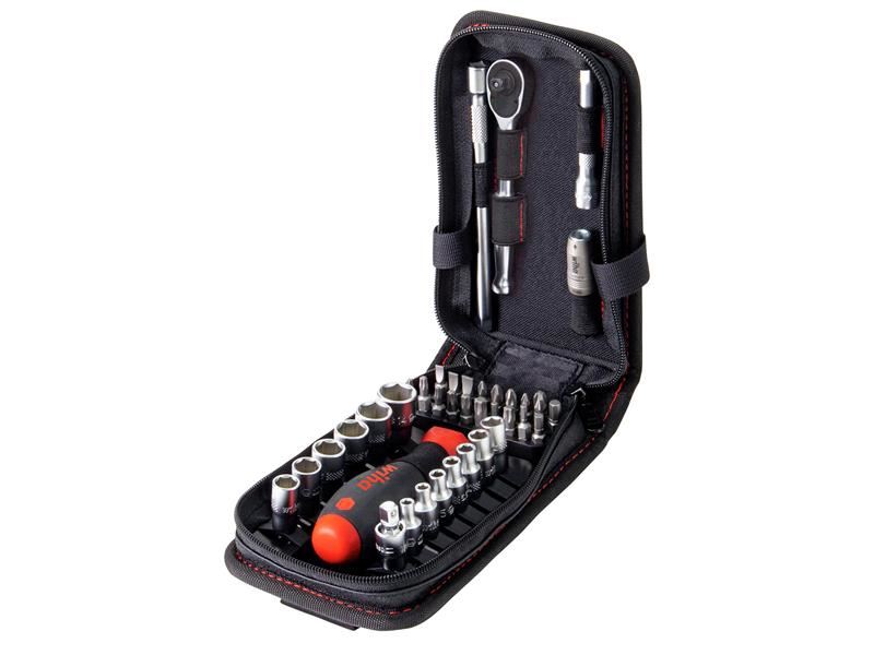 Wiha 1/4in Nut Driver & Bit Set, 40-Piece, Chrome Vanadium