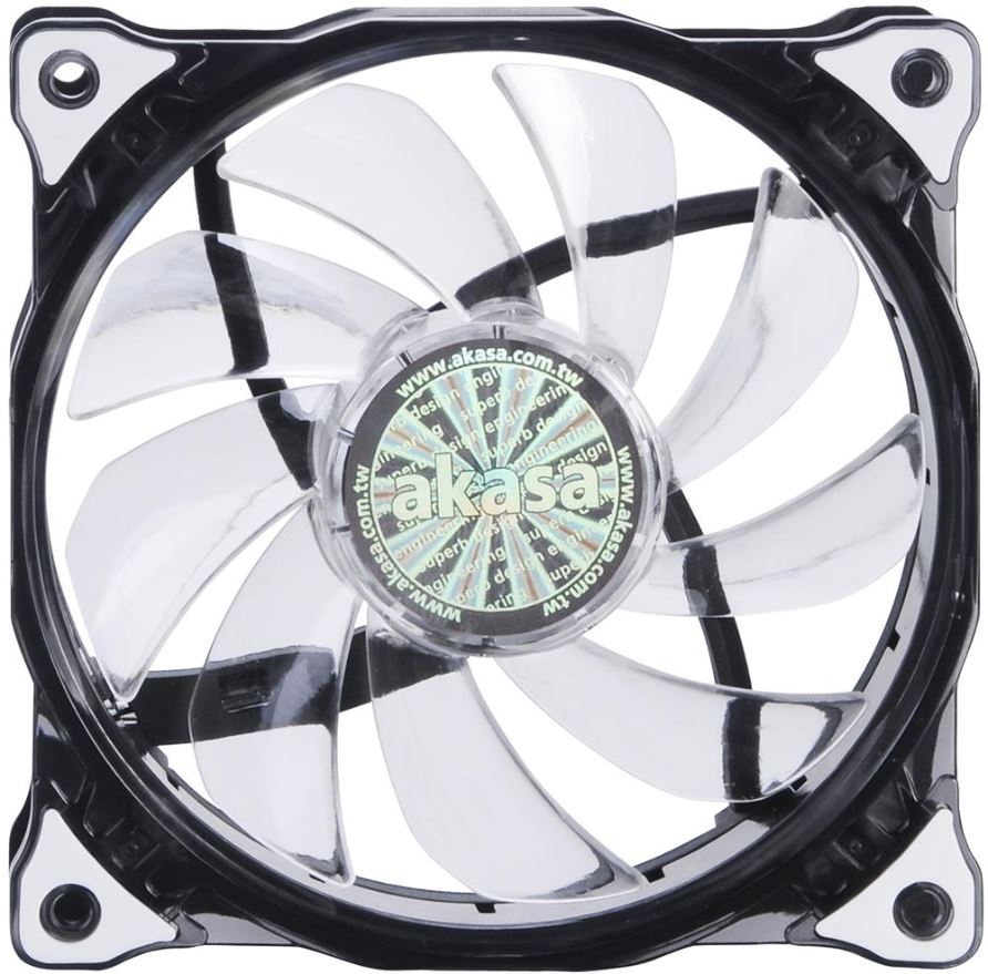 Akasa Vegas 15 LED Case Fan, White, 120mm