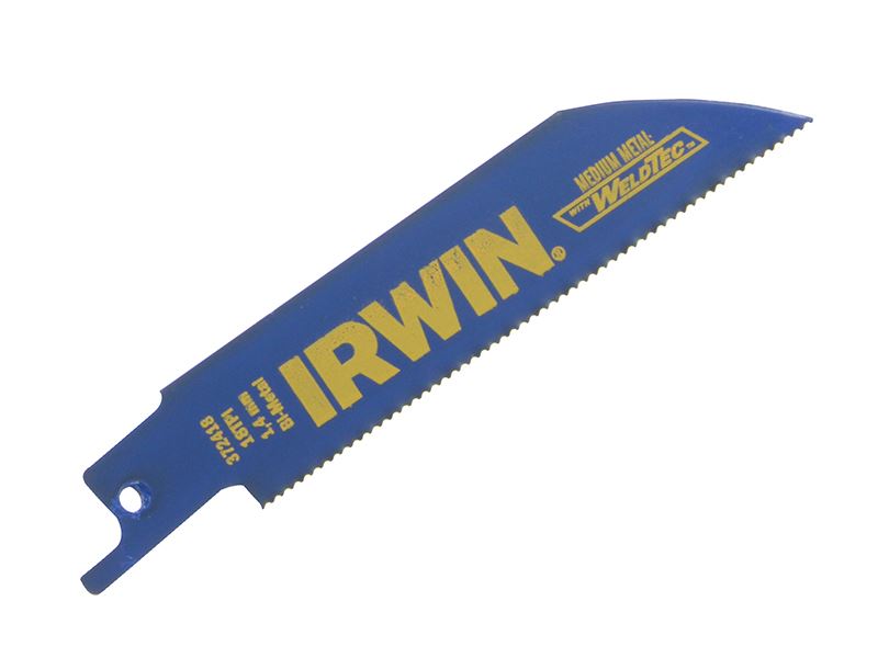 IRWIN® Bilah Gergaji Sabre Pemotong Logam 100mm 18 TPI (5 Keping)