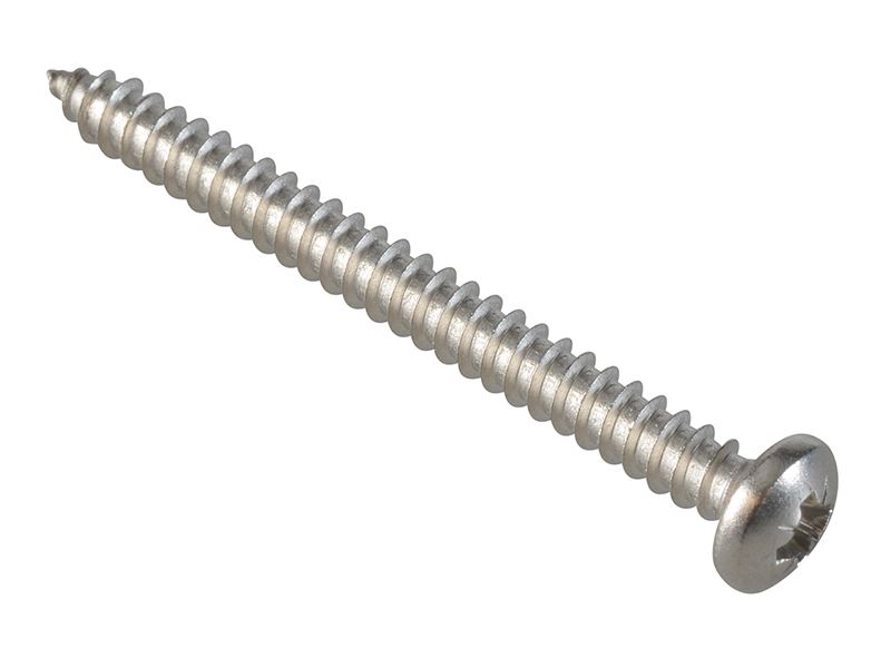 ForgeFix ברגים מחורצים עצמית, פלדת אל־חלד A2, 2 אינץ' x 10, חבילה של 8