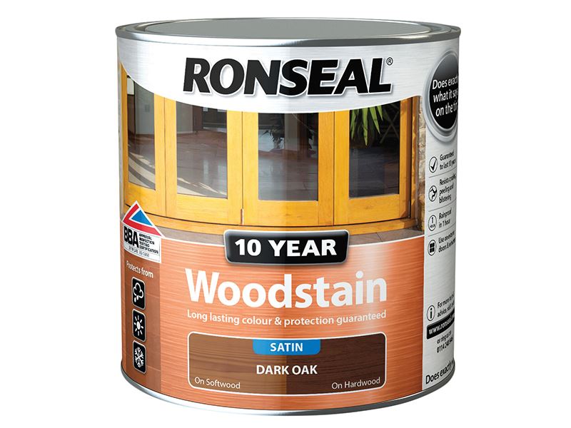 Ronseal 10 Year Woodstain - Dark Oak 750ml