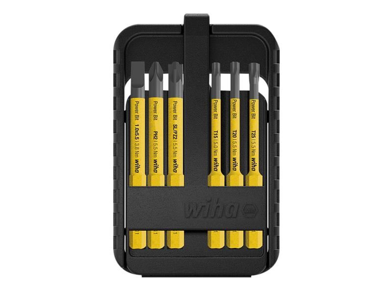 Wiha Power SlimBit Electric Bit Set, 7-Piece, 1000V AC Rated