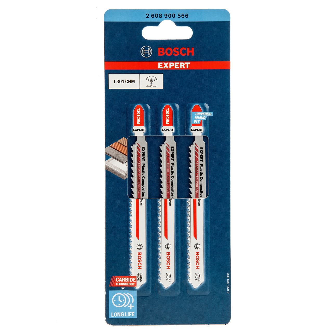 Bosch T301CHM EXPERT 정밀 톱날 세트 (3개입)