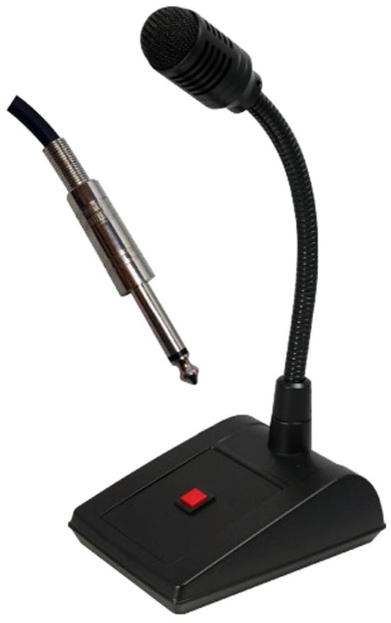 ADS WORLDWIDE Desktop Omroepmicrofoon, 6.3mm Jack, 3m Kabel