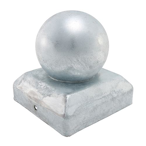 Timco Tampa para Poste de Vedação em Formato de Bola, Zincado, 100mm x 100mm