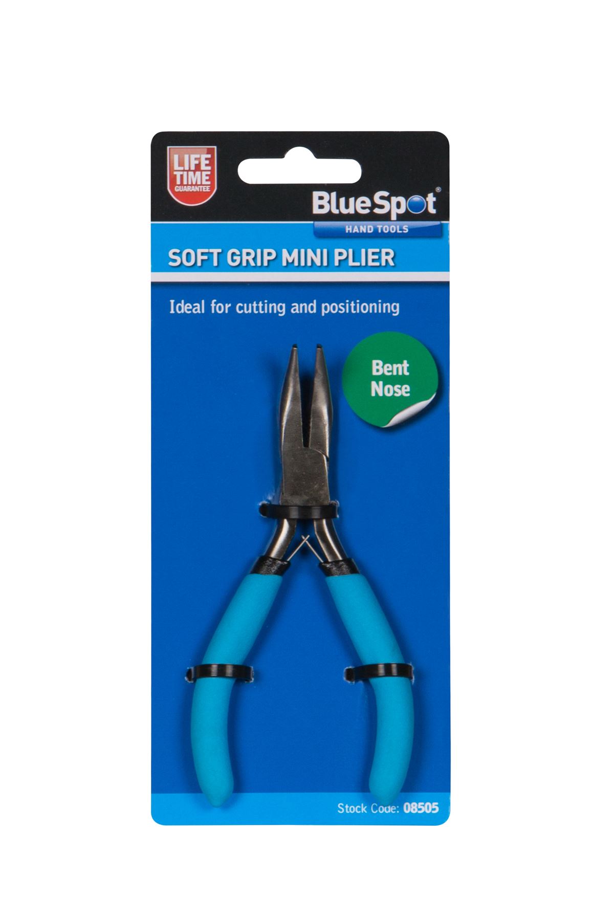 Blue Spot Tools - Μικρά Κλειστά Πένσα Soft Grip με Λυγισμένη Μύτη
