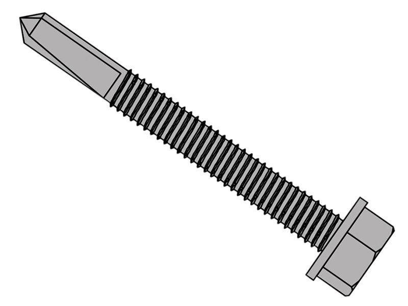ForgeFix - Scriú Dín TechFast 5.5x50mm, Ceann Heicse, Féin-dhruileála, Bosca 60