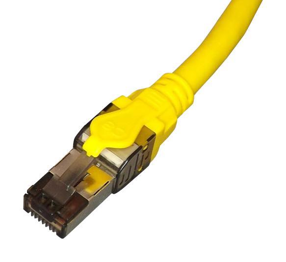TUK - Kabel Ethernet Cat8 STP Berperisai, 2m Kuning