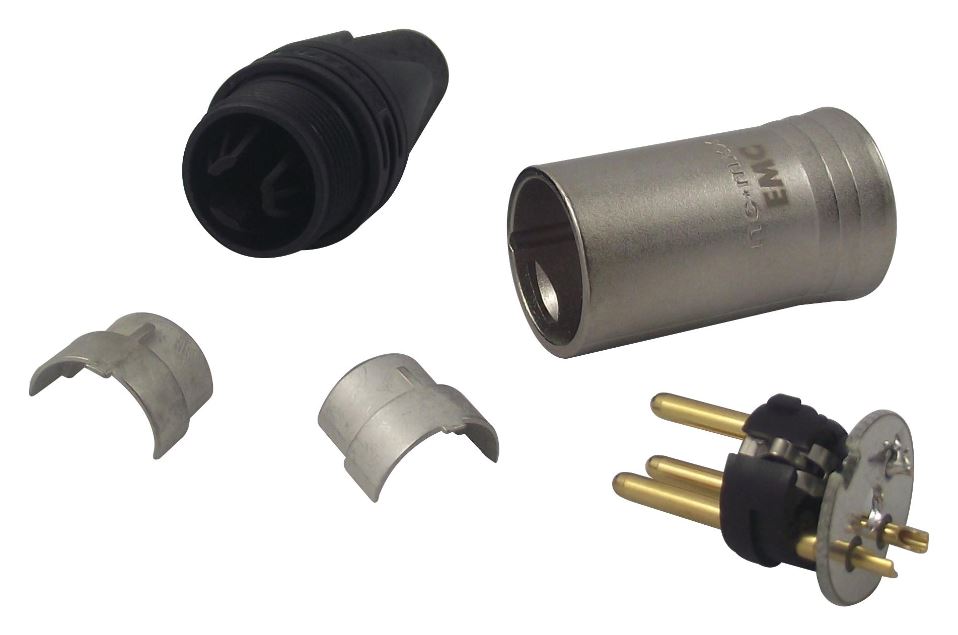 Connecteur XLR mâle 3 pôles NEUTRIK NC3MXX-EMC, blindé contre les interférences