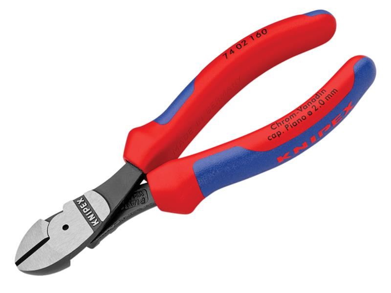 Knipex Alicate de Corte Diagonal de Alta Alavanca 160mm com Cabo Multicomponent