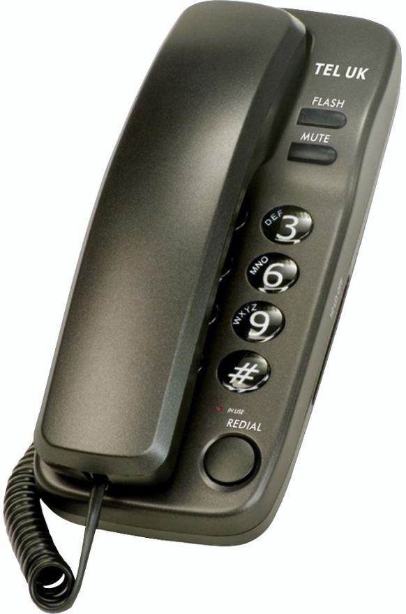 TEL UK Kabelový telefon Sorrento - šedý