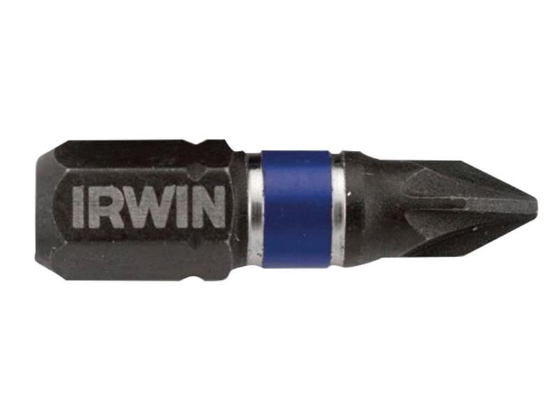 Mèches à vis Pozidriv PZ3 IRWIN Impact Pro haute performance, 25mm (Lot de 2)